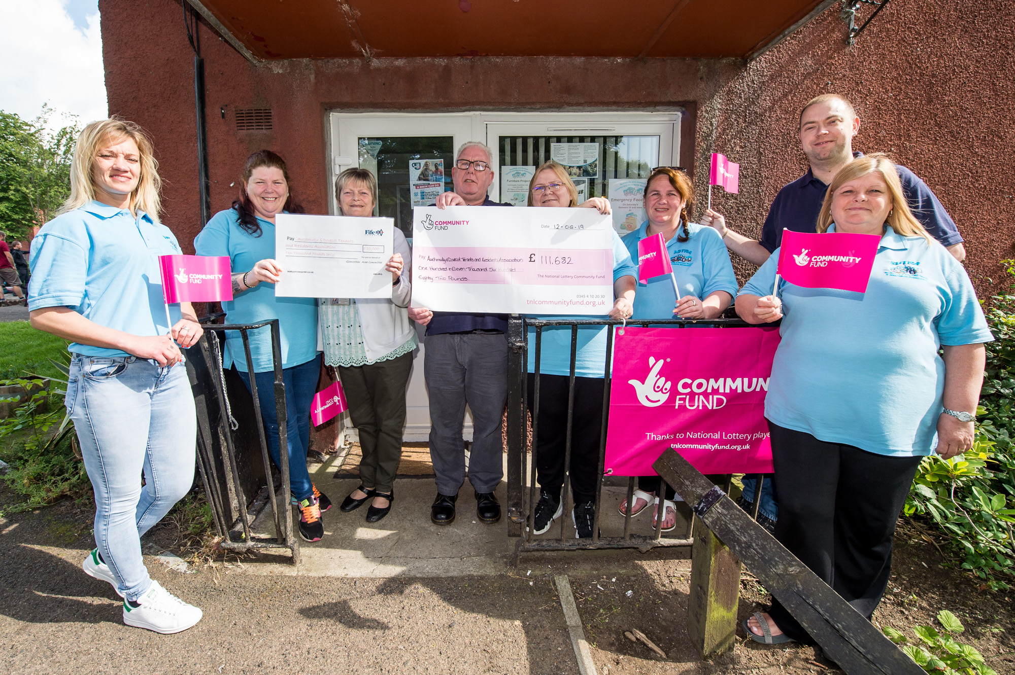 Members of Auchmuty & Dovecot Tenants’ and Residents’ Association, which has been awarded a total of £121,000 to help vulnerable and elderly residents in their area.