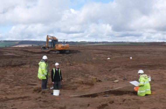 Earthworks are ongoing at the Pitskelly site