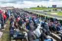 Crowd at the Bennetts British Superbike Championship in Knockhill