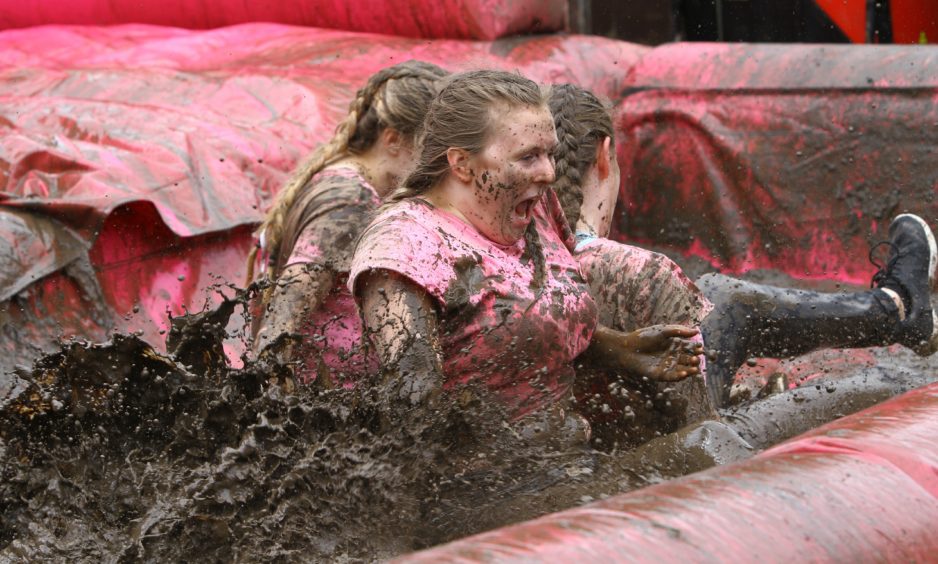 Some people didn't seem to enjoy the mud as much as others!