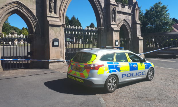 The Eastern Cemetery crime scene