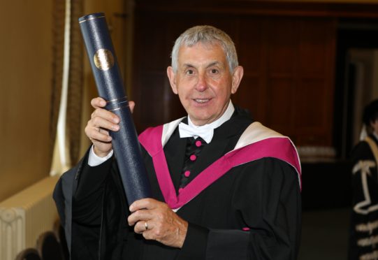 Rugby legend Sir Ian McGeechan receives an honorary doctorate at the University of St Andrews.