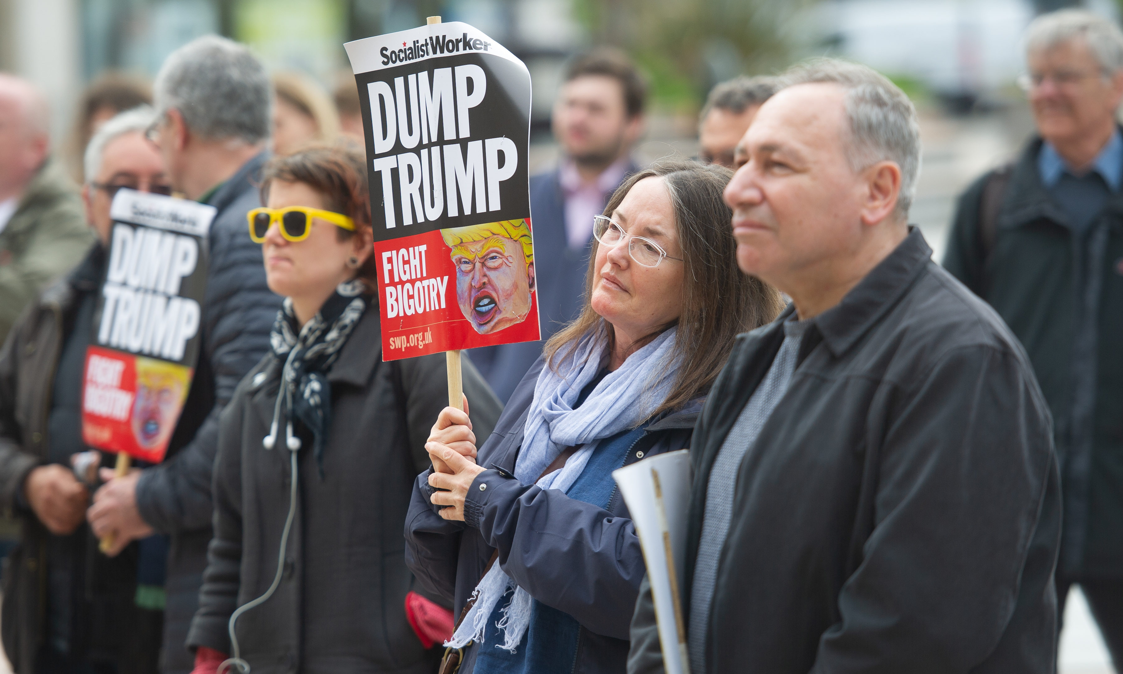The Anti-Trump rally, City Square, Dundee, June 4 2019.
