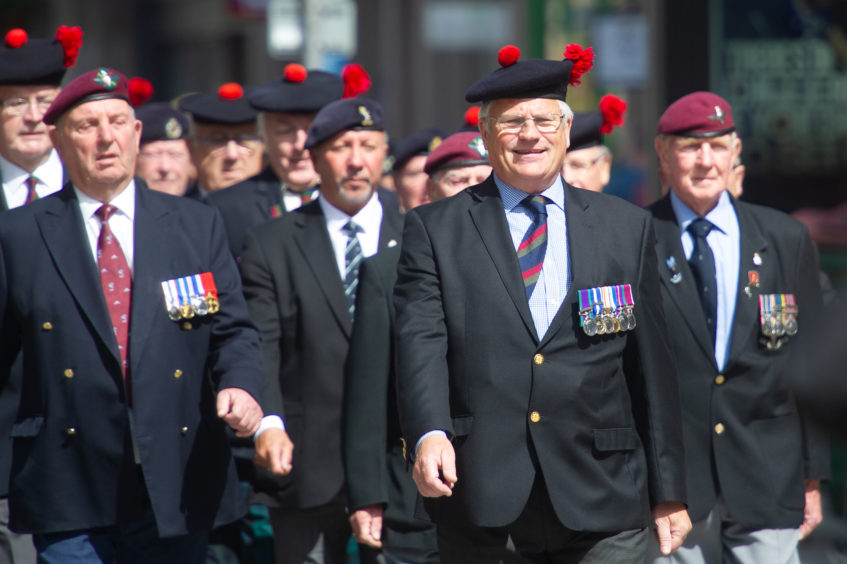 The Armed Forces Day parade in Dundee in 2019
