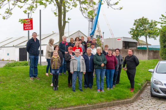 Some of the Montrose residents who protested about the smell and the flies.