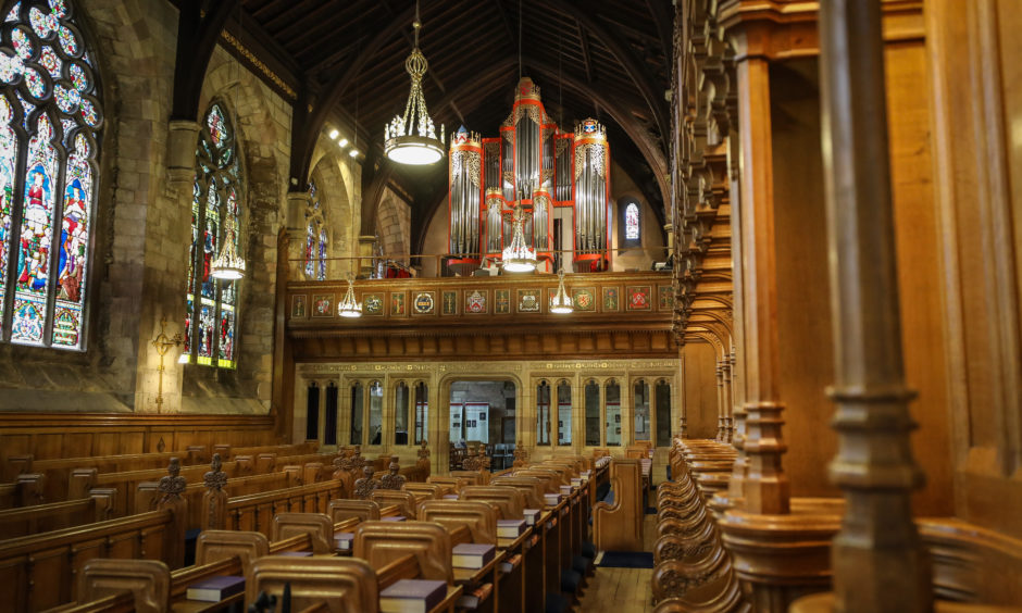 The interior of St Salvators chapel at University of St Andrews. 
All pictures by Kris Miller / DCT Media