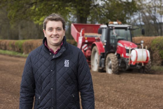 Bruce Farms potato manager Kerr Howatson was able to do field-scale trials as part of the AHDB project.