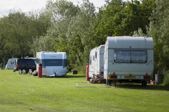 Some of the Travellers remain at Wards Park