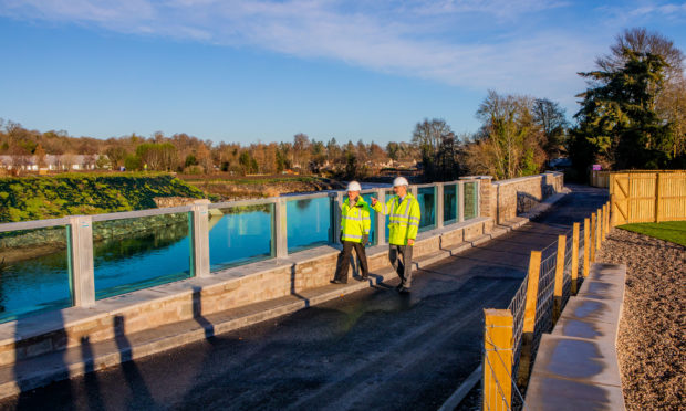 Problems in Almondbank havent gone away since the completion of multi-million pound Flood Defence.