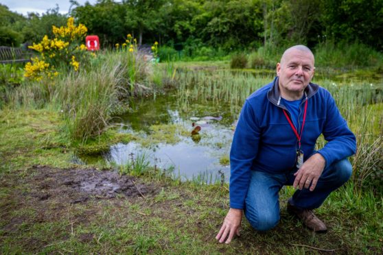 Former custodian of the pond at Exxon FEP, Duncan Rogers.