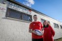 Glenrothes Rugby Club captain, Kain Duguid and Sheila Beare club President have welcomed Fife Council's backing.