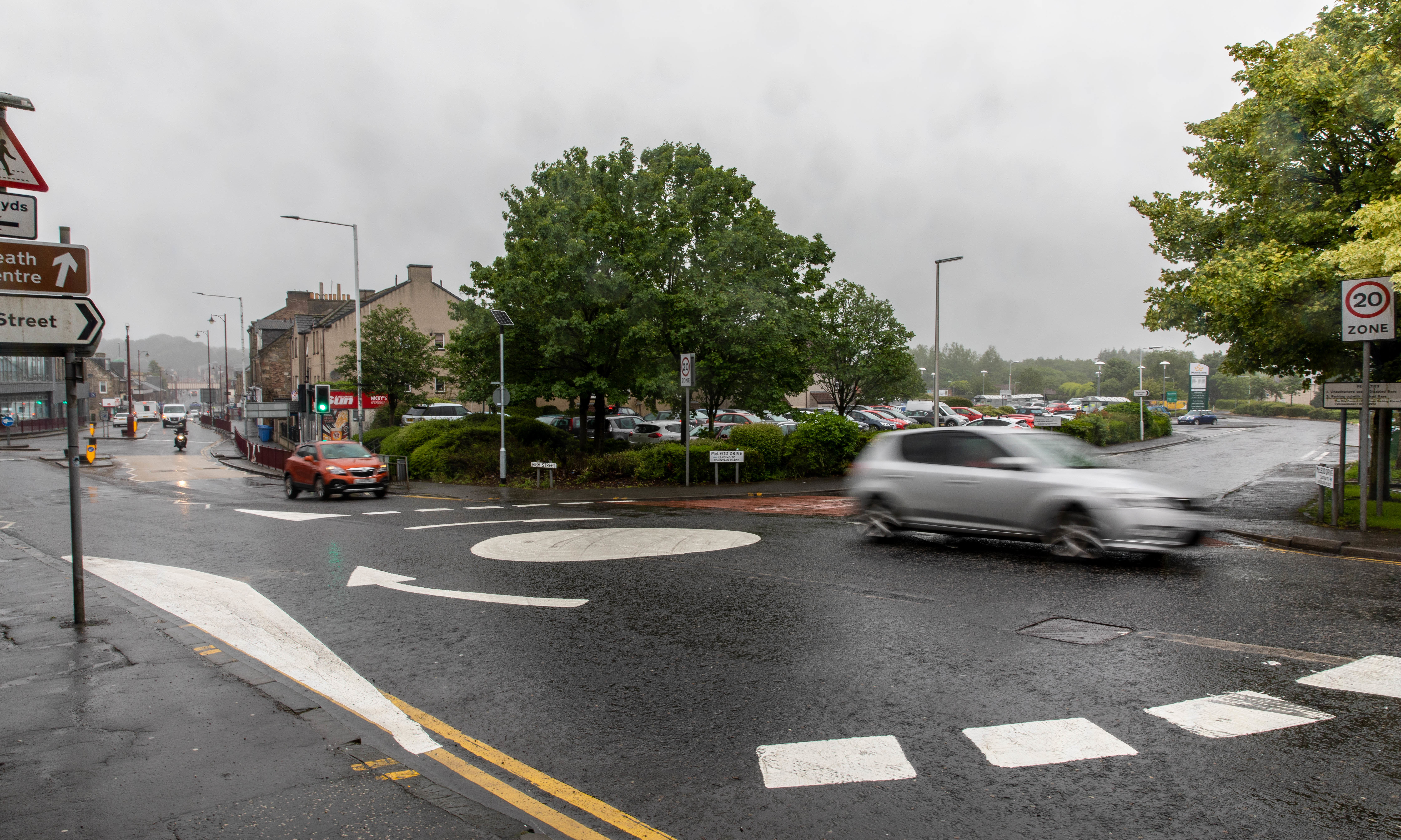 The roundabout will ease traffic pressure