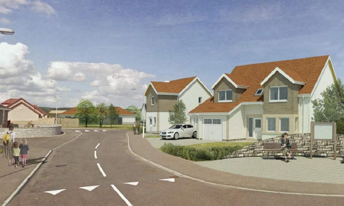 An artist impression of how the new housing could look.
