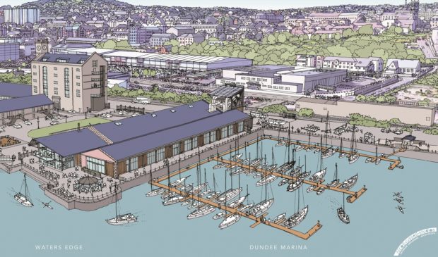 Dundee Marina as imagined by Nicoll Russell Studios