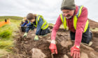 Bob Nicolson (57) from Cupar volunteers on dig sites, pictured here beside another volunteer Karen Stewart-Russell (38) from Star of Markinch.