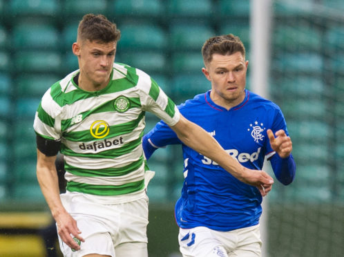 Wallace Duffy in action for Celtic.