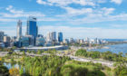 The skyline of Perth. Australia is one of the countries the family will travel around.