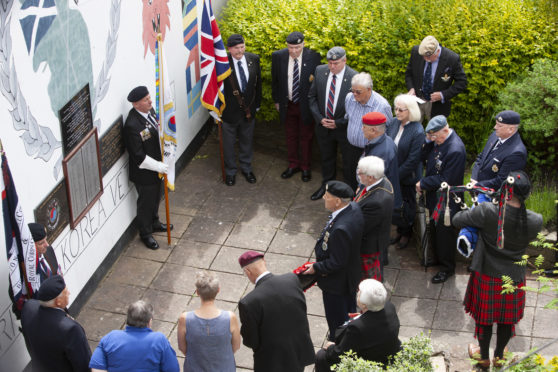 Veterans remember the victims of the Korean War.