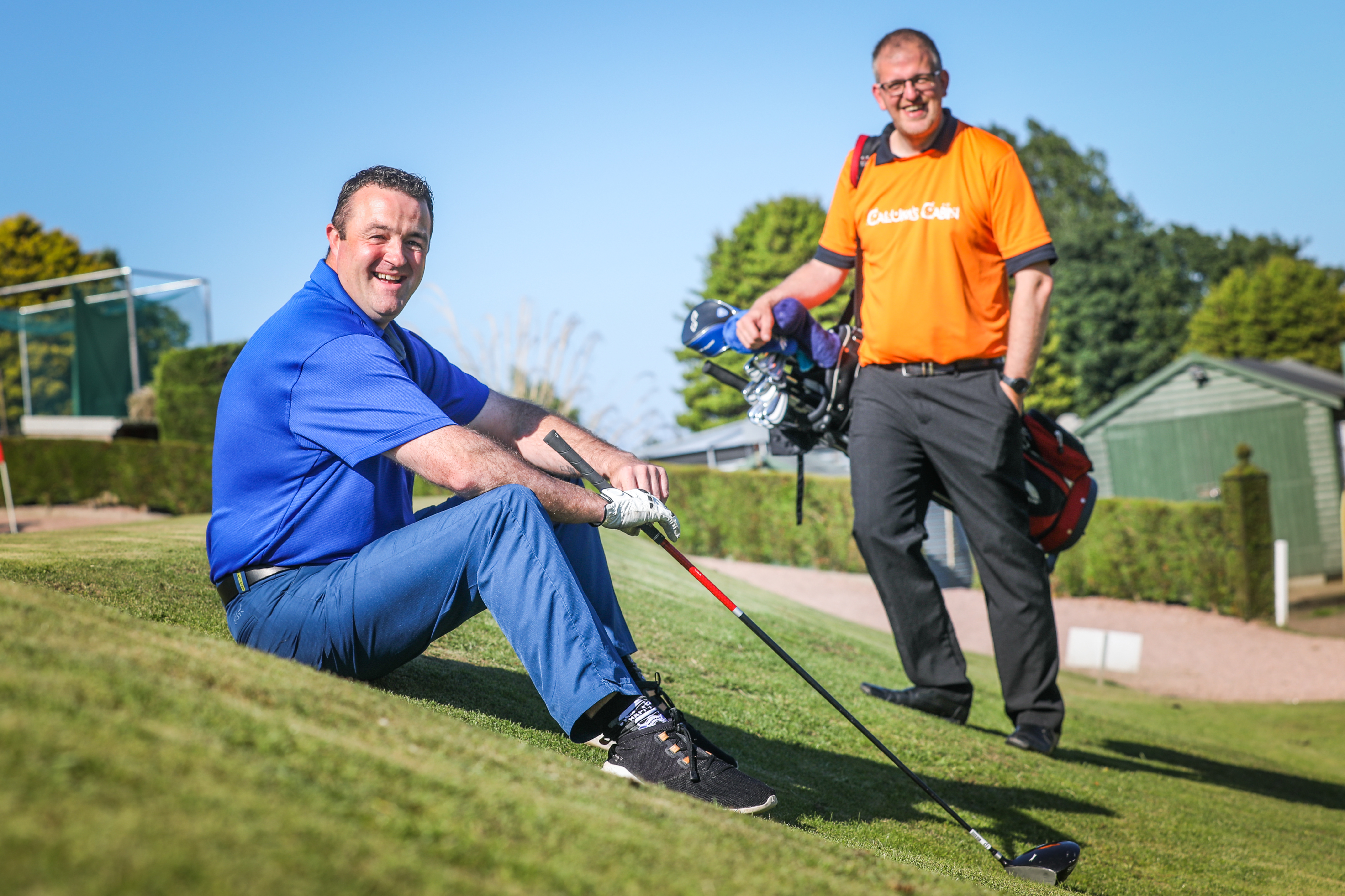 Stuart Rankine and Iain Duncan are playing golf this weekend overnight for 12 hours in aid of charity