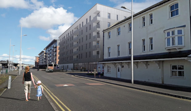 The flats will be built in a former car park