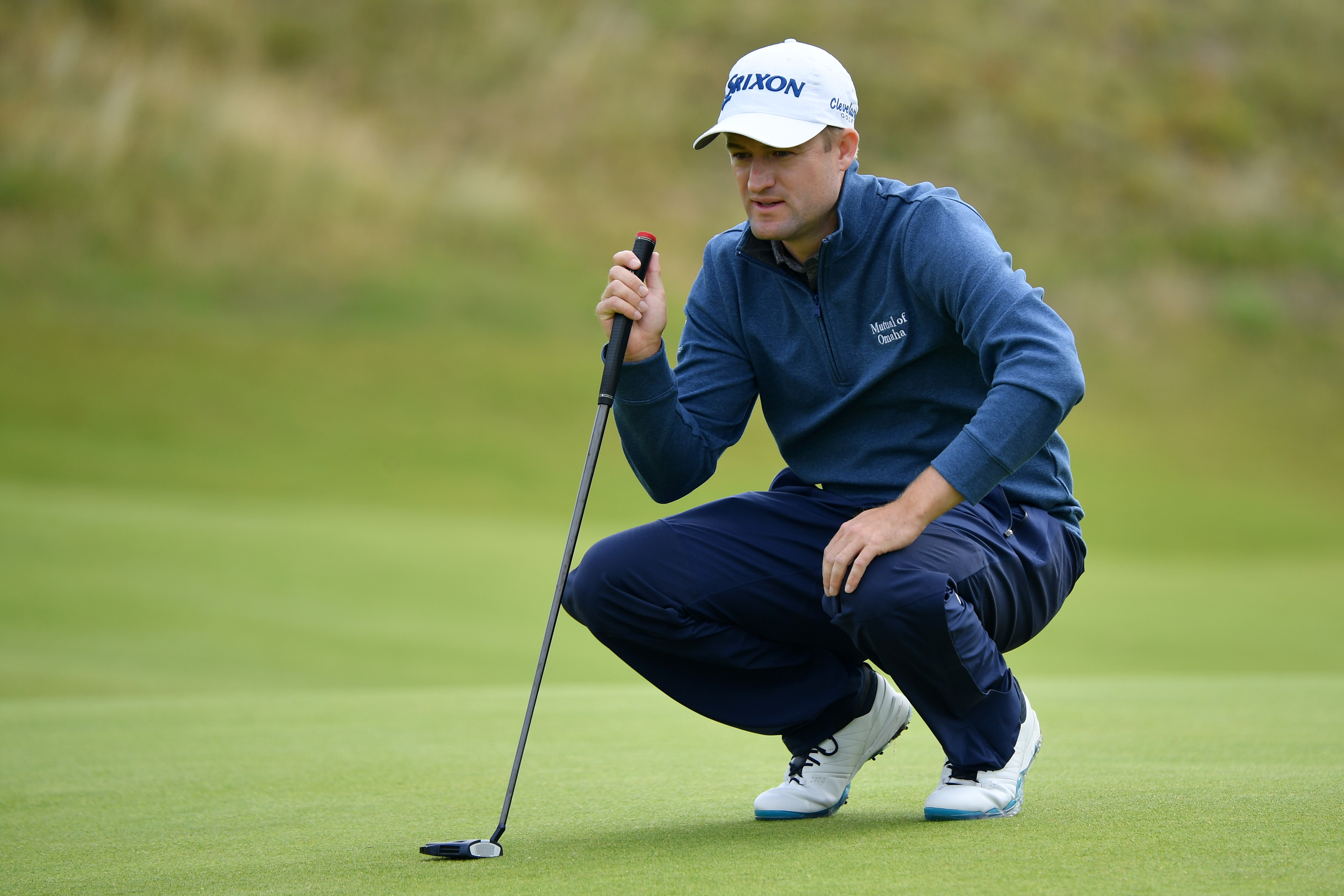 Russell Knox on the 7th green at Royal Portrush.