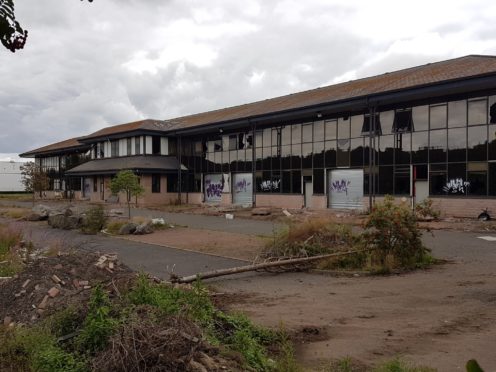 The derelict office building in Luna Place at the Dundee Technology Park.