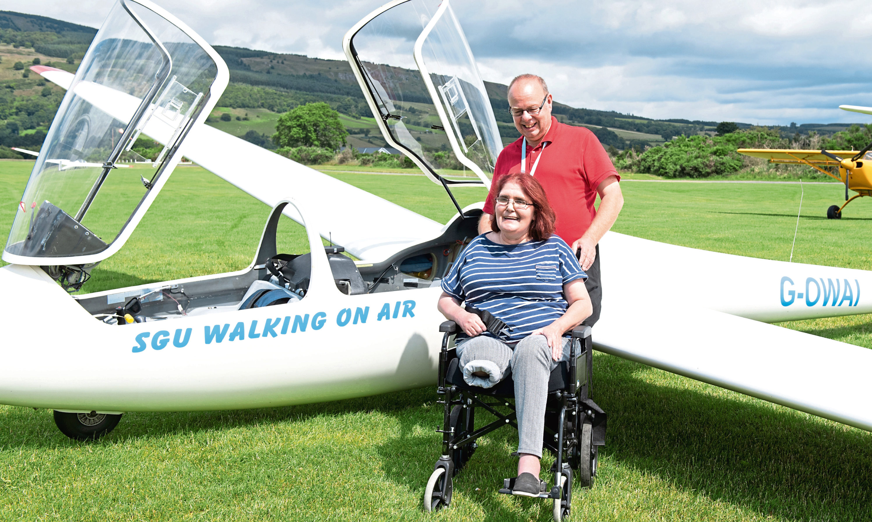 The Wilkinson family
at the Scottish Gliding Centre.