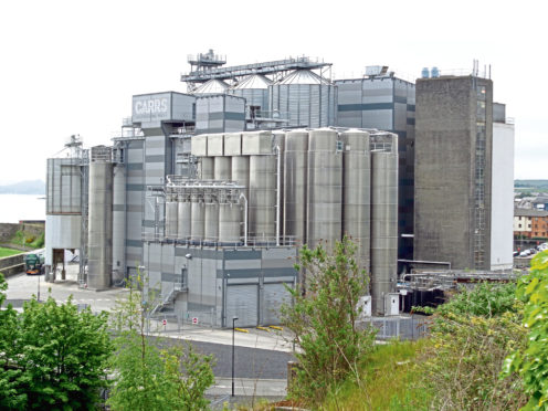 Carr's Flour Mills' factory in Kirkcaldy.