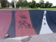 Vandalism at the Coupar Angus skate park.