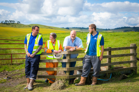 (L toR) Michael Kemp, Janet Ritchie, Allan MacGregor and David Russell