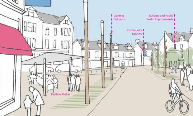 Sketches lodged with council planners show how Aberfeldy could look after regeneration