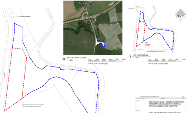 The proposed site is on Carnoustie's Carlogie Road.