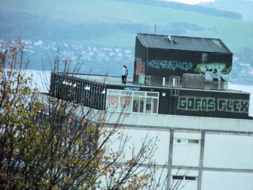 The building is visible from across Dundee