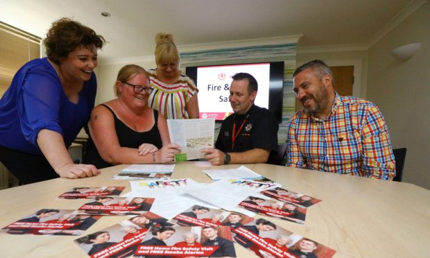 Fairfield Housing residents and staff met with SFRS on Thursday afternoon.