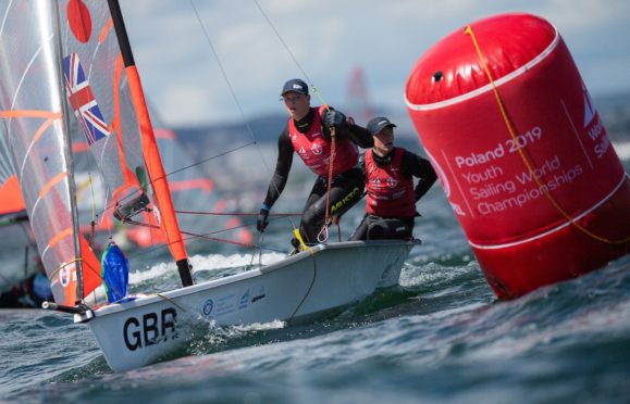 Ewan Wilson, right, with team-mate Fin Armstrong.