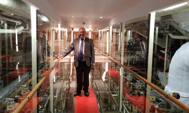 Very Rev Dr Angus Morrison is reunited with his father's ship, now a 23-cabin luxury hotel