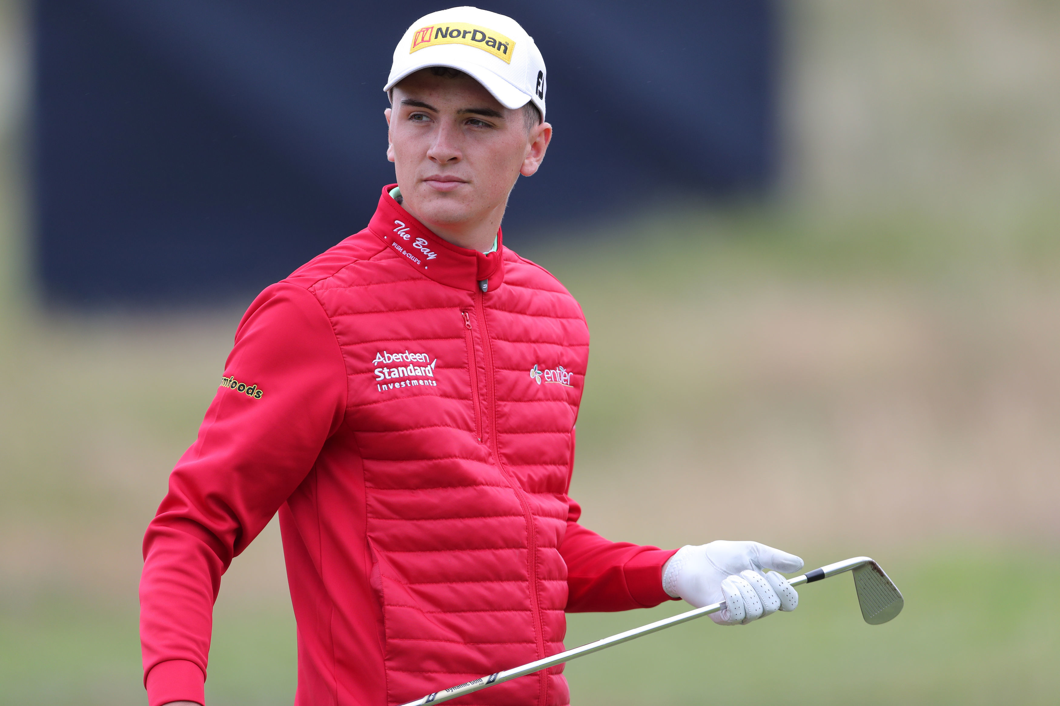 Sam Locke was the early leaders at the Tartan Pro Tour's inaugural event, The Carnoustie Challenge