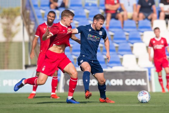 Josh Todd in action against Forest.