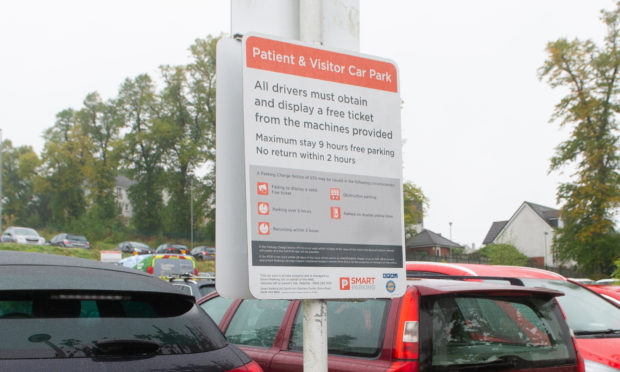 Parking at Perth Royal Infirmary.