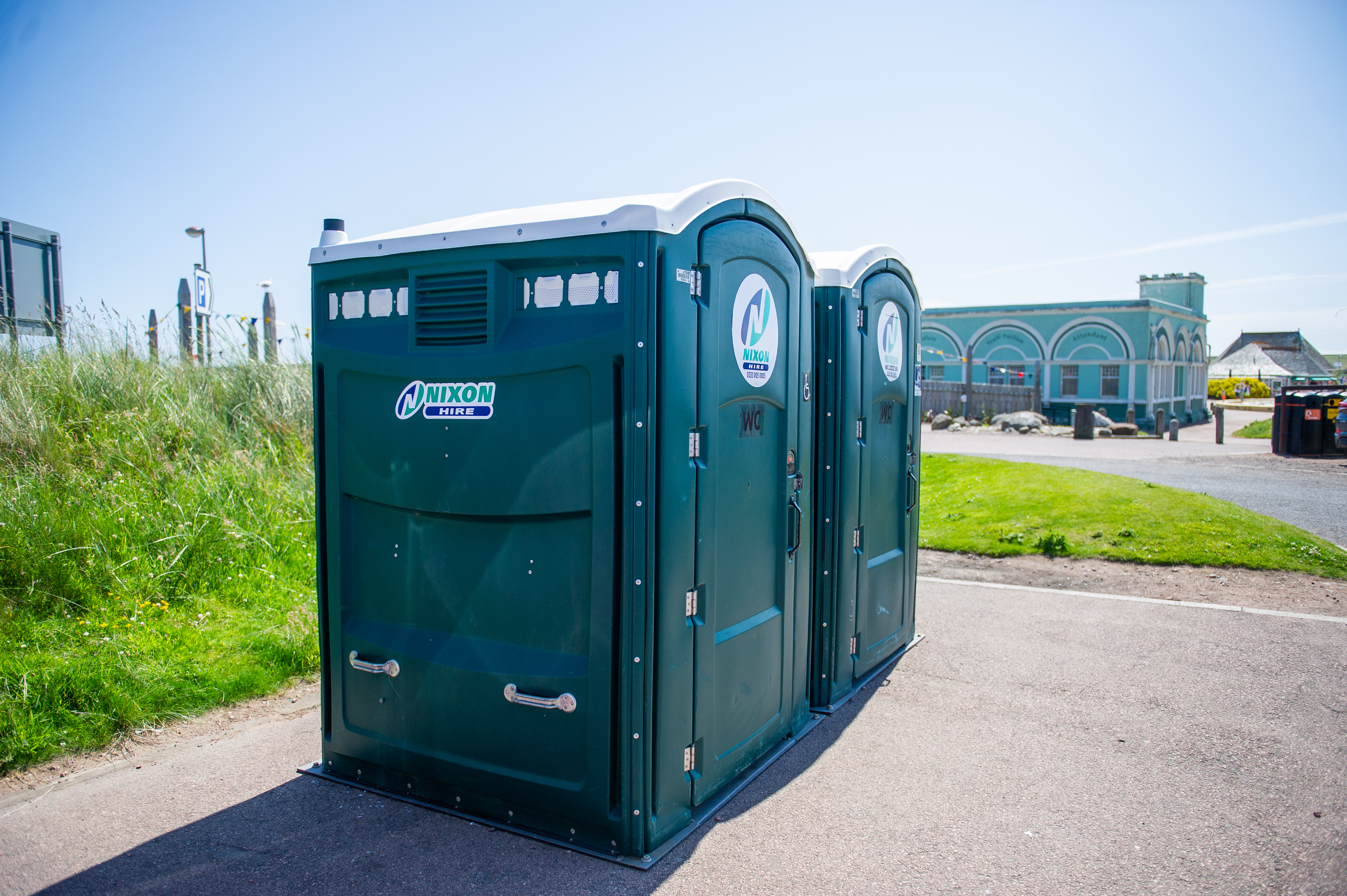 Twoi portable toilets were put in place to cope with up to 1,000 visitors a day at Montrose Seafront Splash.