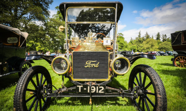 A 1912 Ford on display at the 2019 Glamis Extravaganza.