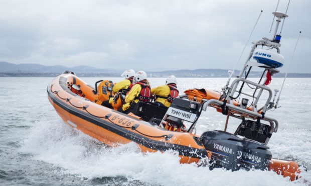 Kinghorn Lifeboat aided a massive search for the kayaker.