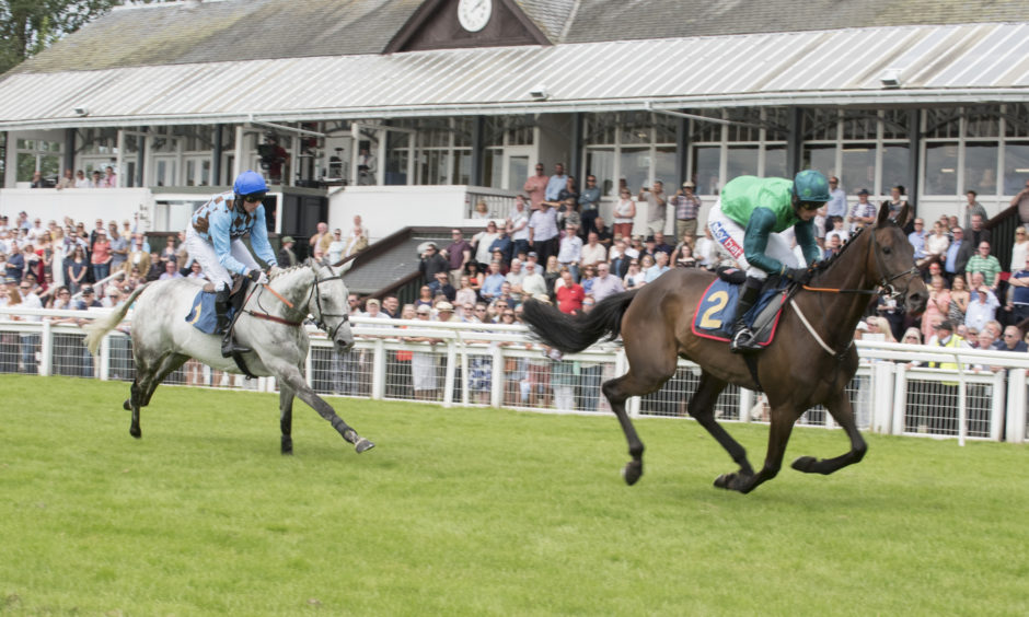 Riders in the first race.