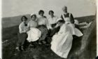 Picnic for nursing staff at Aberfeldy Cottage Hospital and Aberfeldy Red Cross Voluntary Aid Detachment (VAD) Hospital, summer 1915