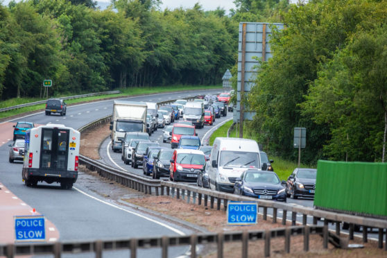 A9 Dual Carriageway, Near Broxden roundabout