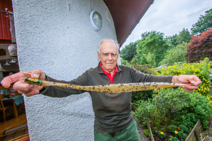 David Merrie at his home in Clunie, near Blairgowrie.