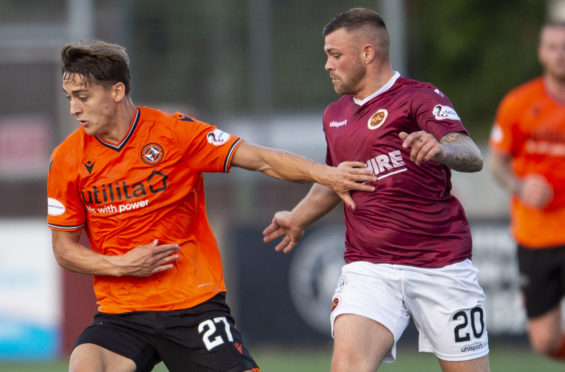 Louis Appere in action against Stenhousemuir.