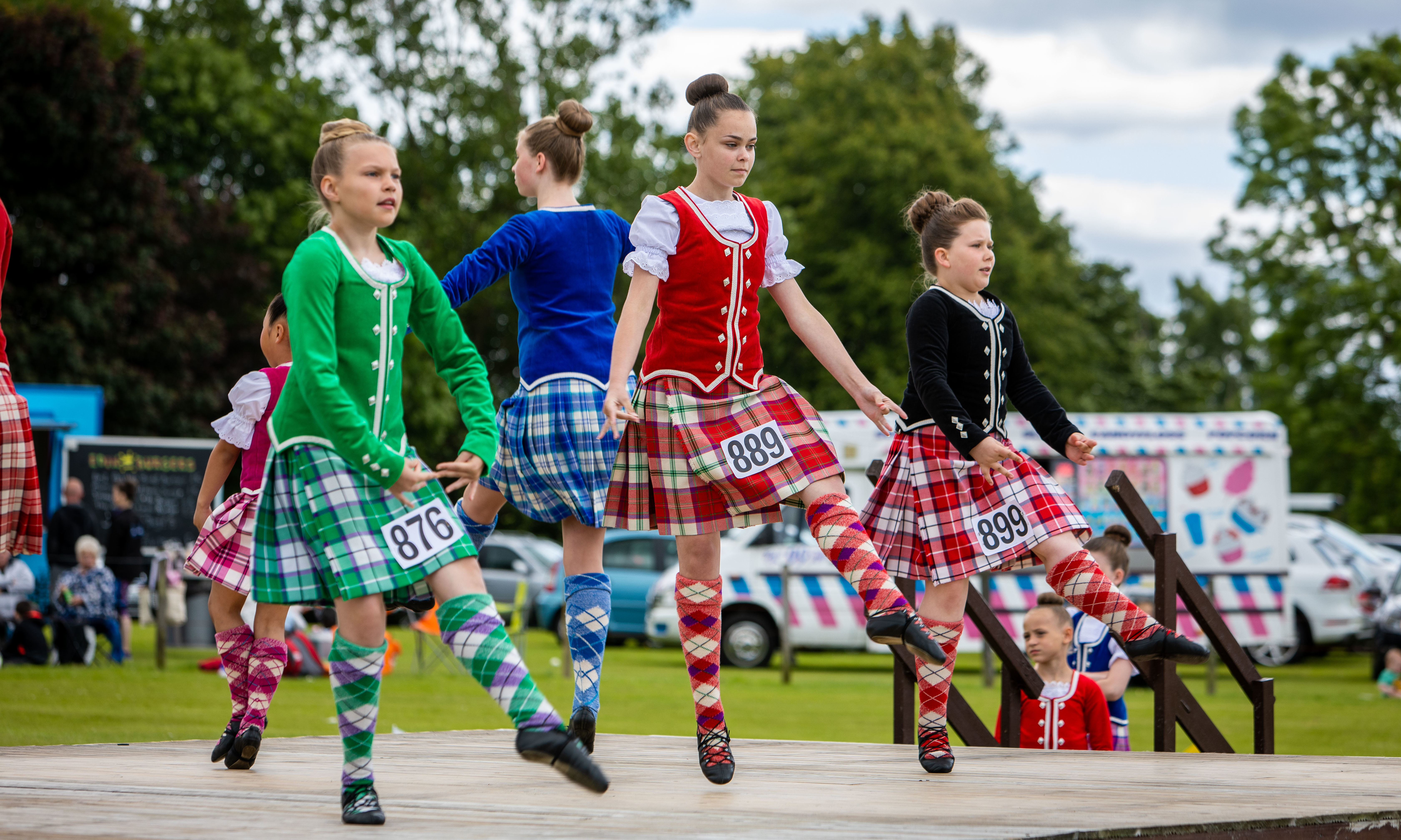 Highland dancers enjoyed the event