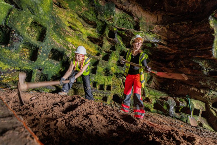 Excavation work begins. Pictures by Steve Brown.