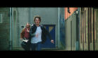 Connor Berry, who plays Dave McLean in Schemers, during a chase scene